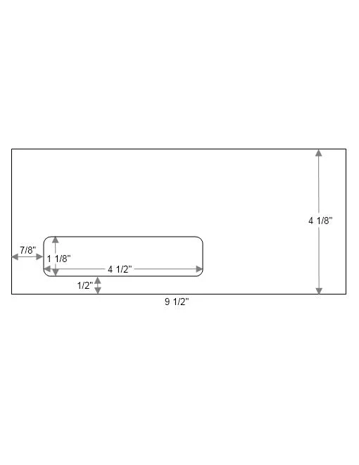 #10 Heat Resistant Window Gummed Security Envelopes - Image 2